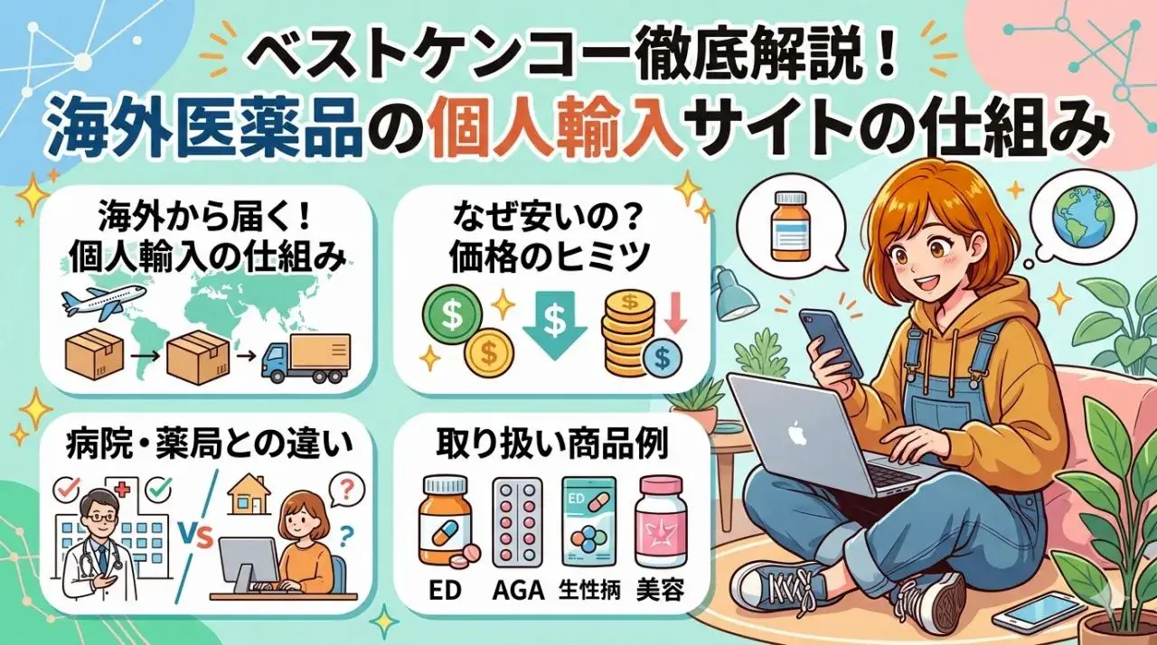 ベストケンコーとは？個人輸入サイトの仕組み