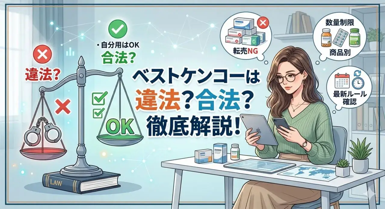 ベストケンコーは違法？合法？法律上の扱いを解説