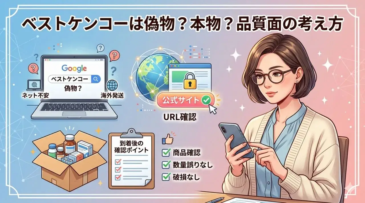 ベストケンコーは偽物？本物？品質面の考え方