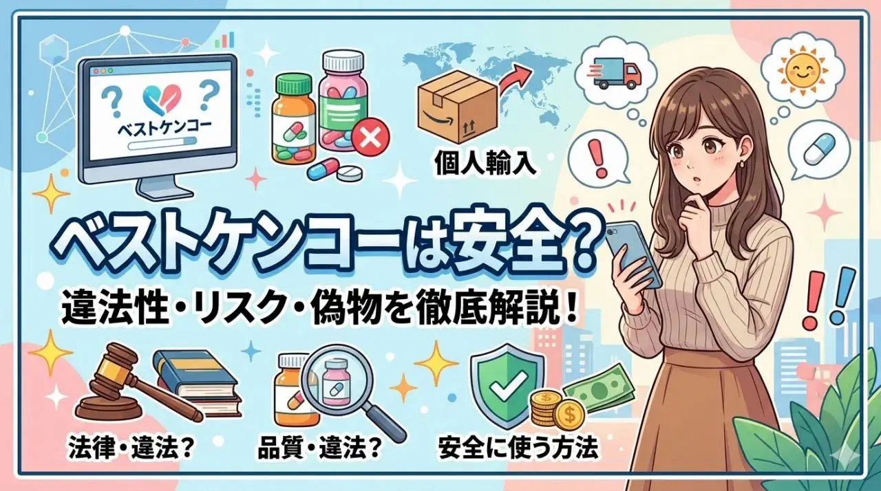 ベストケンコーは安全？違法性と個人輸入リスクを徹底解説！