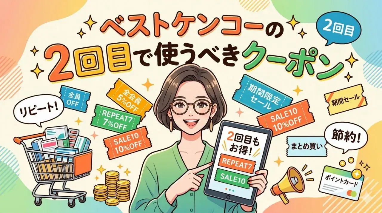 ベストケンコーの2回目で使うべきクーポン