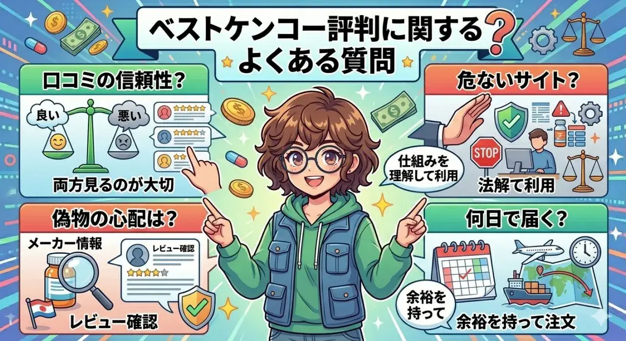 ベストケンコー評判に関するよくある質問