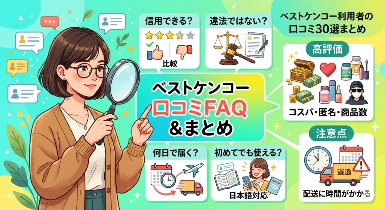 ベストケンコーの口コミに関するよくある質問