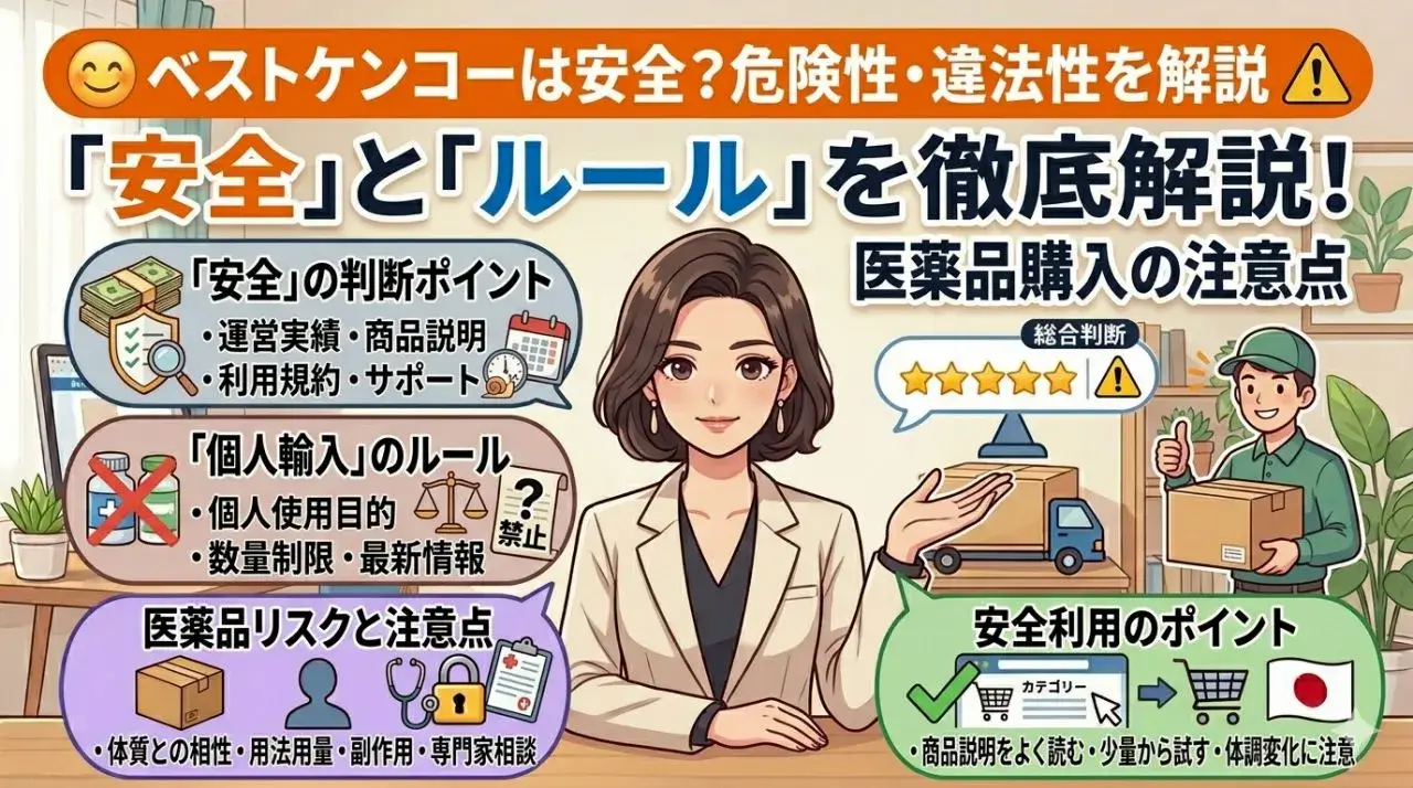 ベストケンコーは安全？危険性・違法性を解説