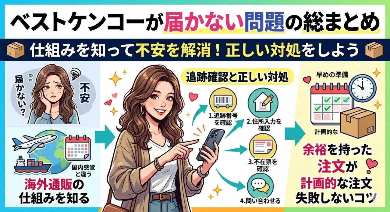 ベストケンコーが届かない問題の総まとめ