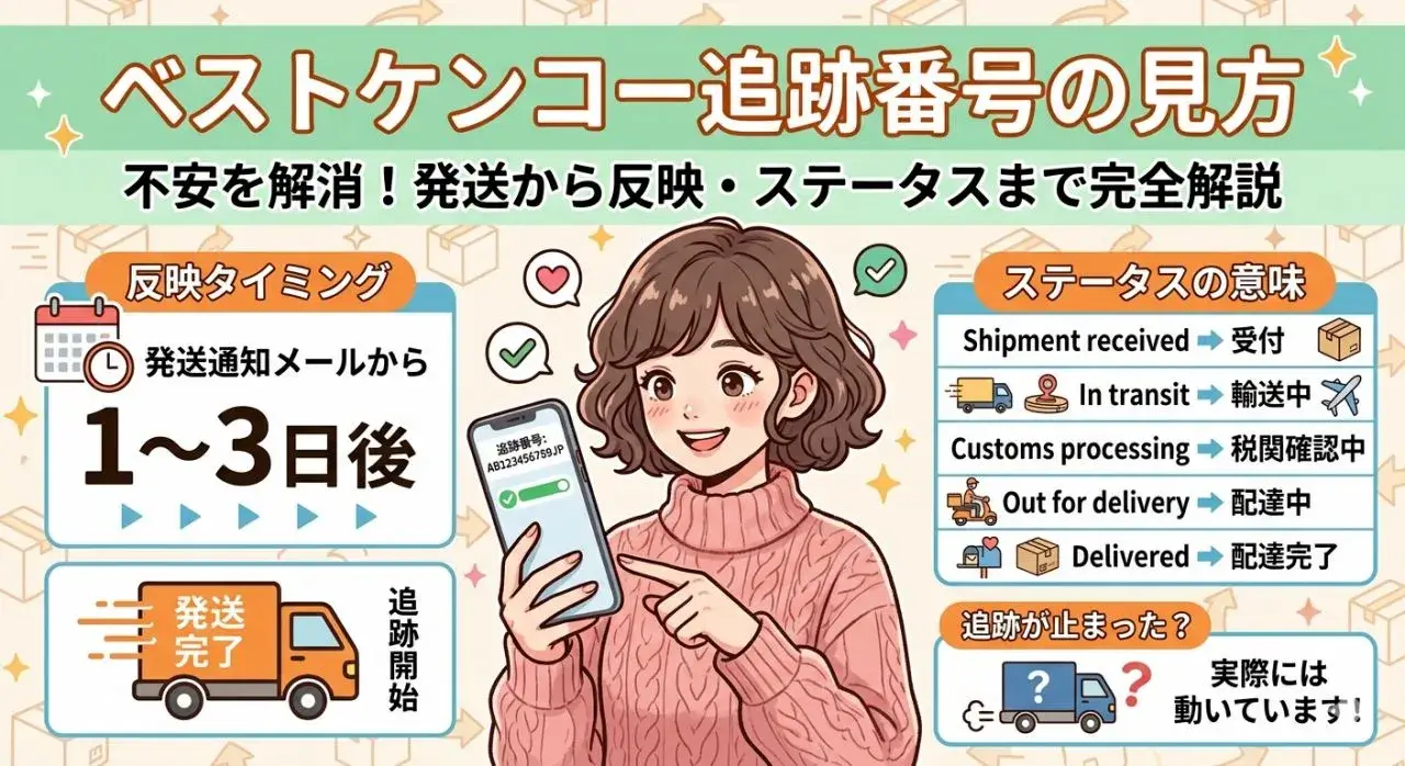 ベストケンコー追跡番号の見方