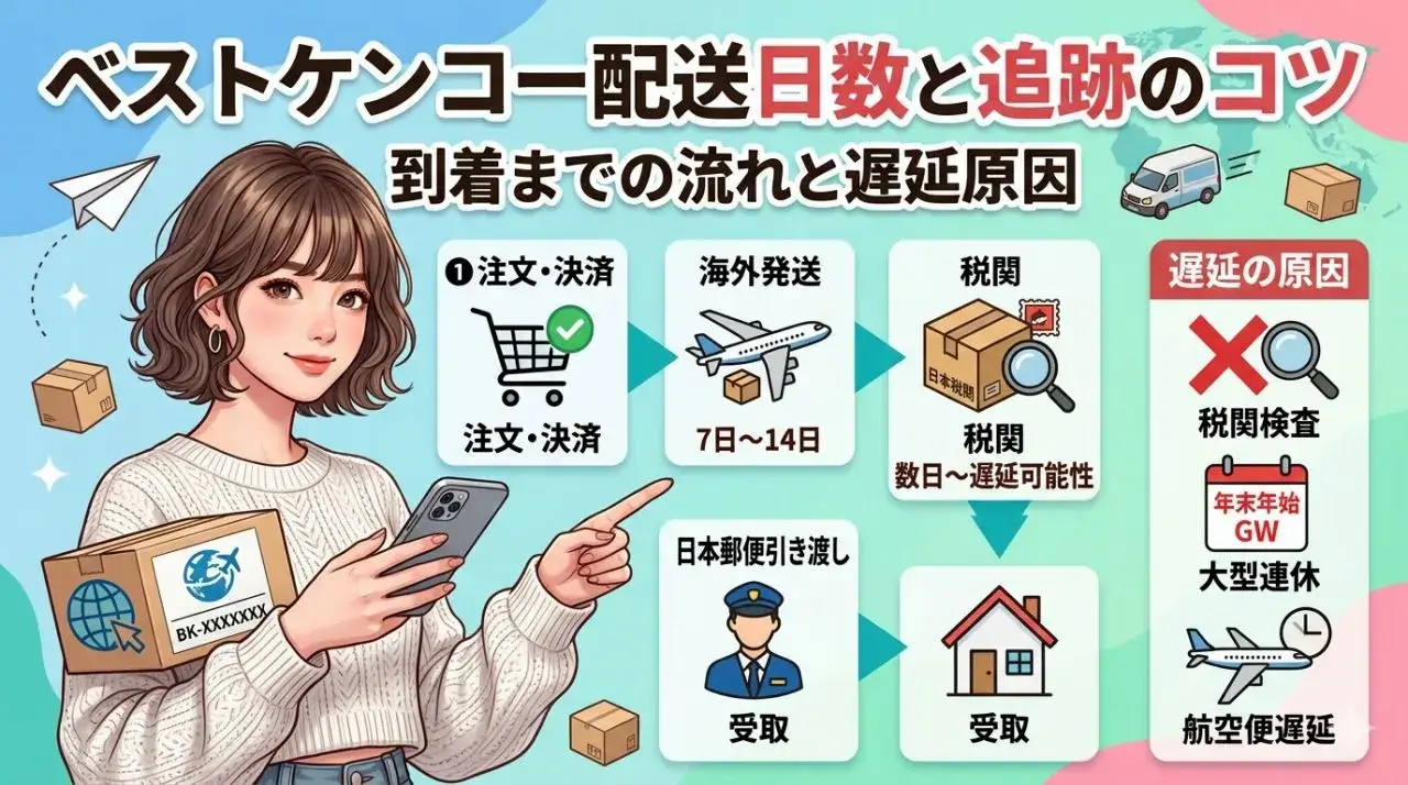 ベストケンコー配送日数の目安と到着までの流れ