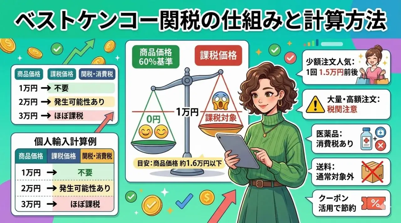 ベストケンコー関税の仕組みと計算方法