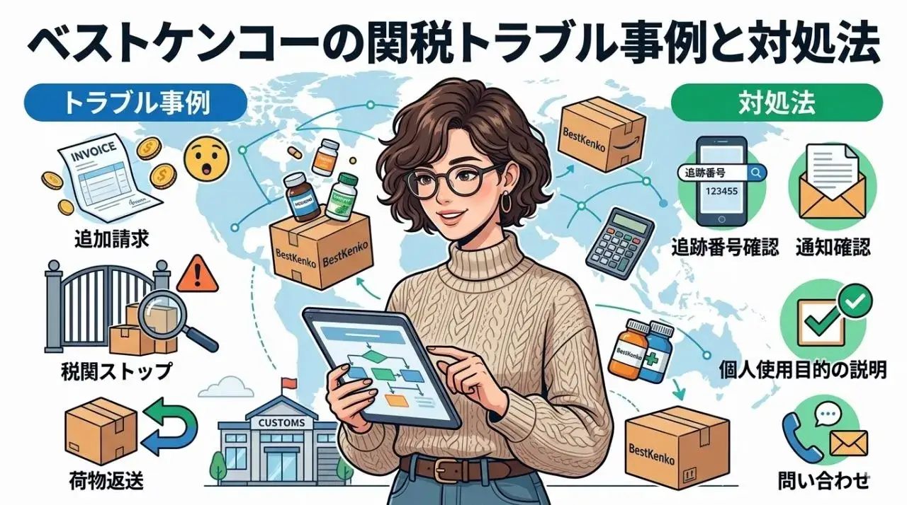 ベストケンコーの関税トラブル事例と対処法
