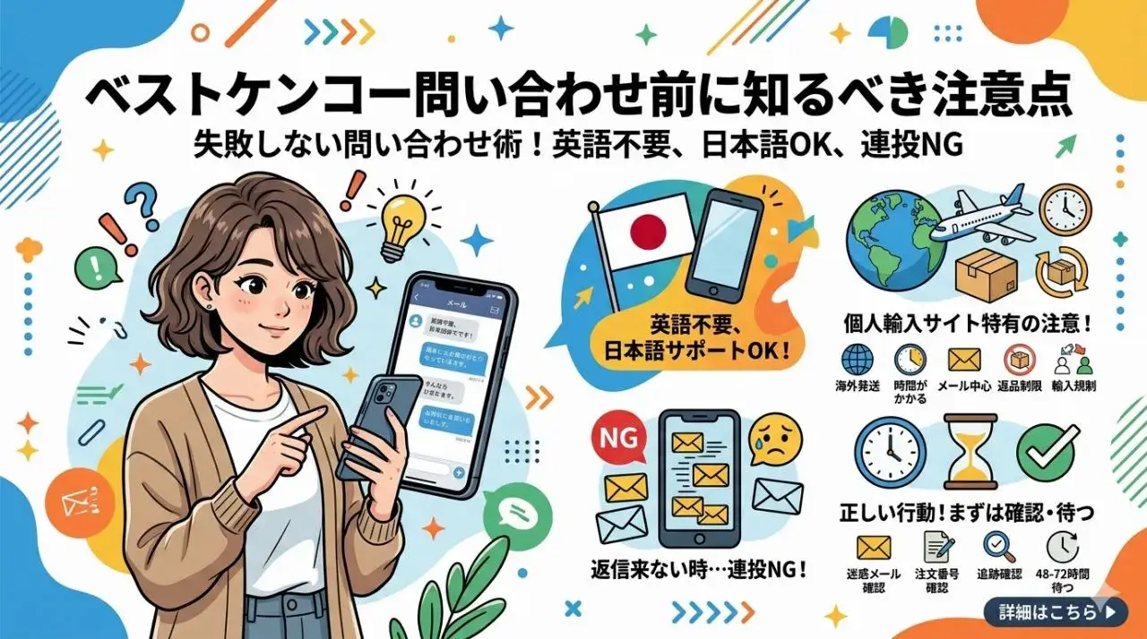 ベストケンコー問い合わせ前に知るべき注意点