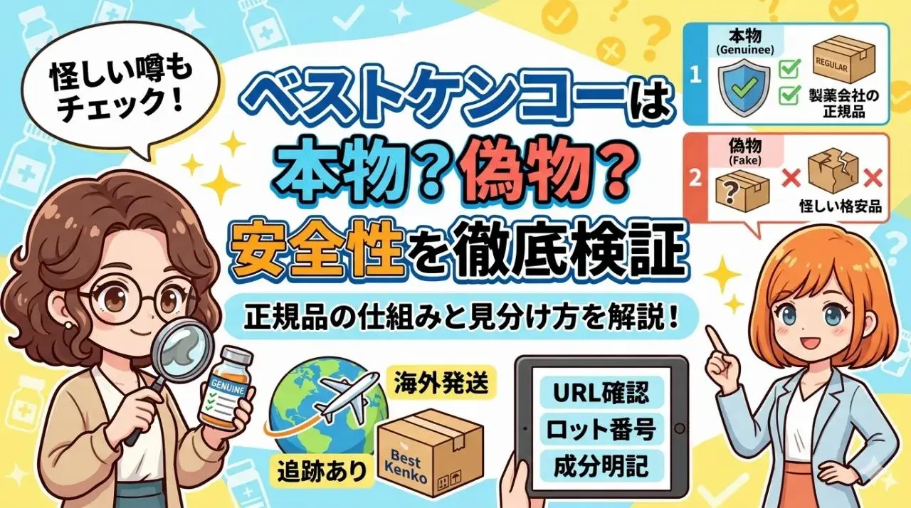 ベストケンコーは本物?偽物?安全性を徹底検証