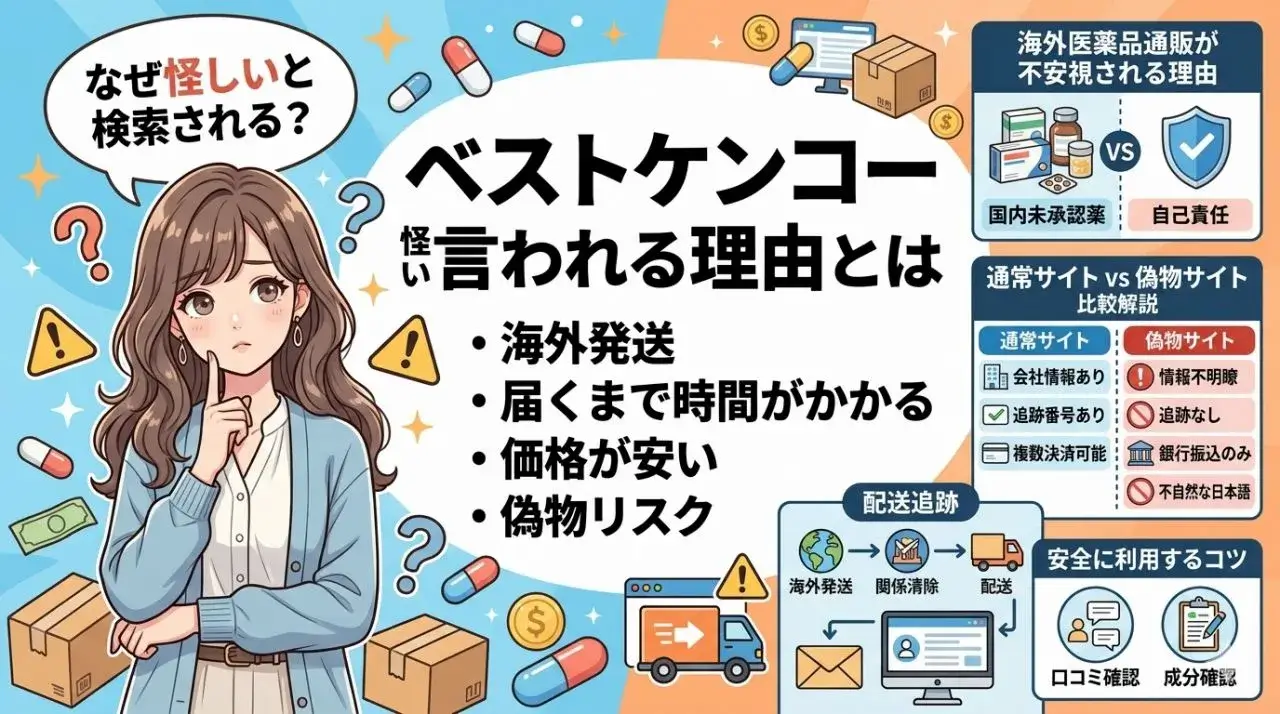 ベストケンコー怪しいと言われる理由とは