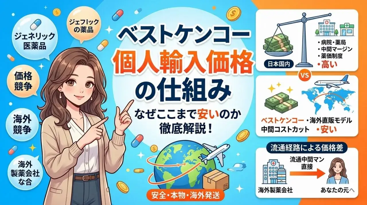 ベストケンコー個人輸入価格の仕組み