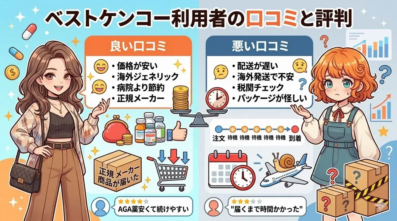 ベストケンコー利用者の口コミと評判